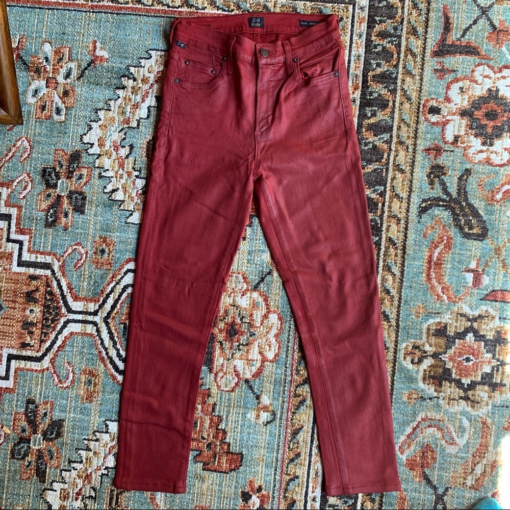 🍒 CITIZENS OF HUMANITY WAXED CROPPED JEANS 🍒